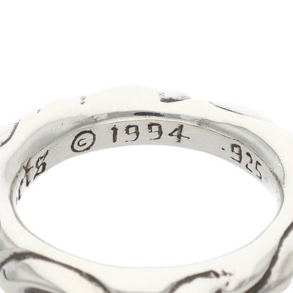 Chrome Hearts SCRL BAND Silver Ring 925 Size ONE SIZE