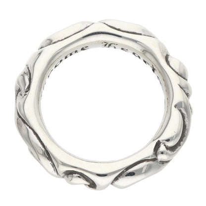 Chrome Hearts SCRL BAND Silver Ring 925 Size ONE SIZE