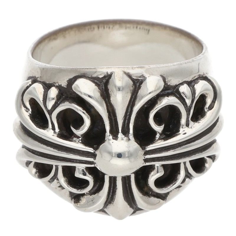 Chrome Hearts KEEPER Sterling Silver Ring Size US 8.5