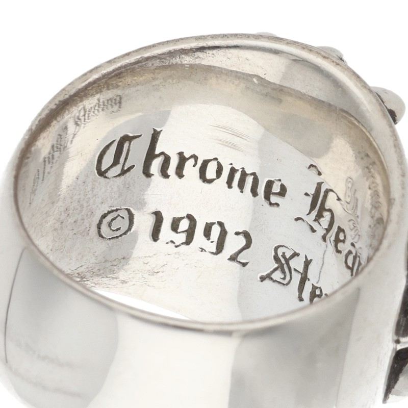 Chrome Hearts KEEPER Sterling Silver Ring Size US 8.5