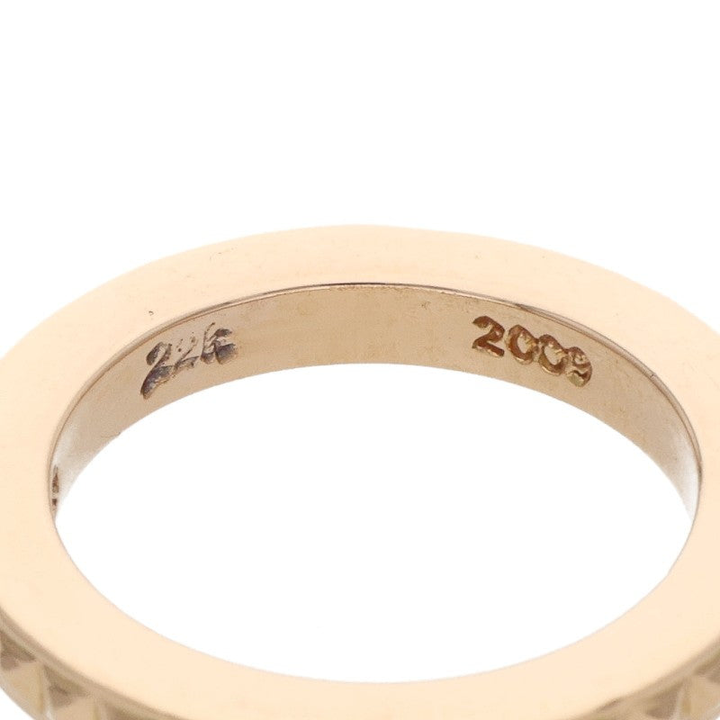 Chrome Hearts 22K TFP PNK JVI Gold Ring Size JP 8
