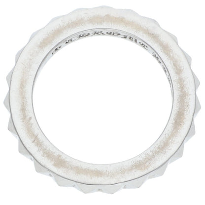 Chrome Hearts 18K TFP PNK BIG White Gold Ring Size JP 8