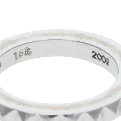 Chrome Hearts 18K TFP PNK BIG White Gold Ring Size JP 8