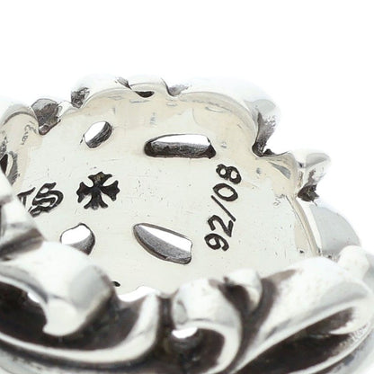 Chrome Hearts DBL FLRL CRS Silver Ring Size ONE SIZE