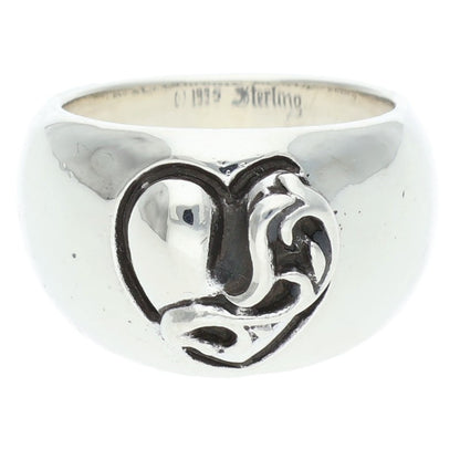 Chrome Hearts HEART IN BAND Silver Ring Size JP 11.5