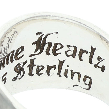 Chrome Hearts HEART IN BAND Silver Ring Size JP 11.5
