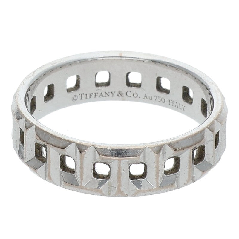 TIFFANY&Co. True Wide 18K White Gold Ring Size ONE SIZE