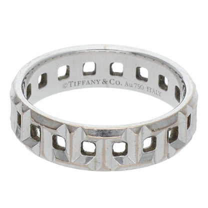TIFFANY&Co. True Wide 18K White Gold Ring Size ONE SIZE