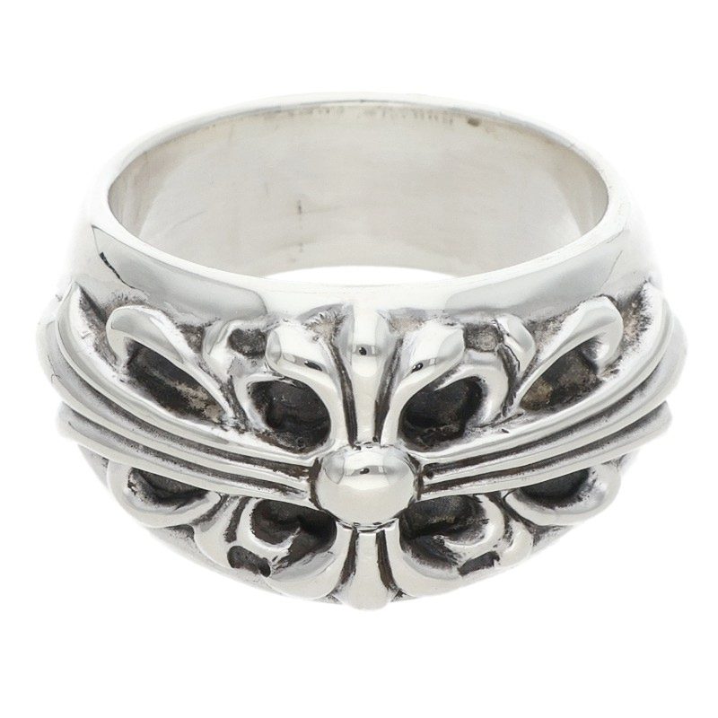 Chrome Hearts FLRL CRS Silver Ring Size ONE SIZE