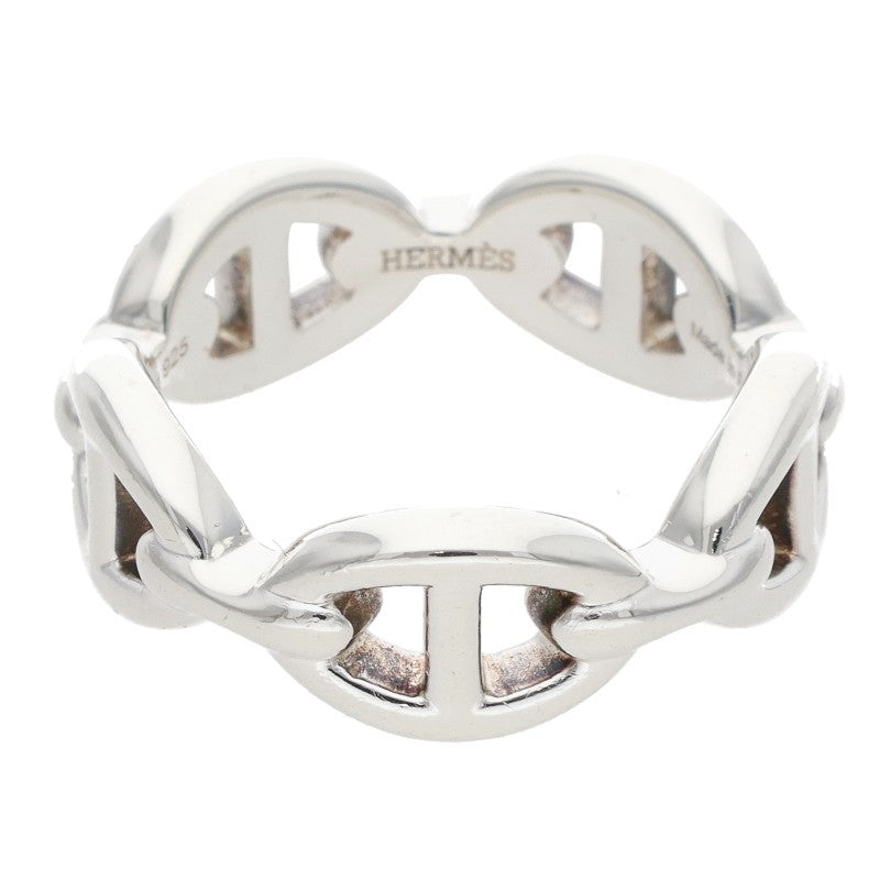 HERMES Chaine d'Ancre Enchainee PM Silver Ring Size ONE SIZE