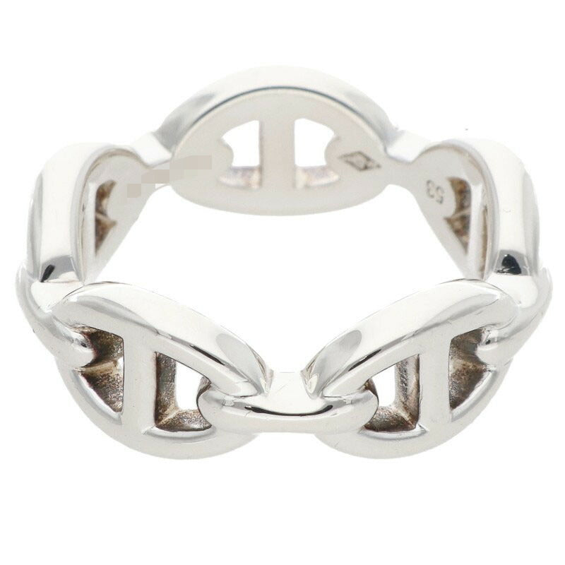 HERMES Chaine d'Ancre Enchainee PM Silver Ring Size ONE SIZE