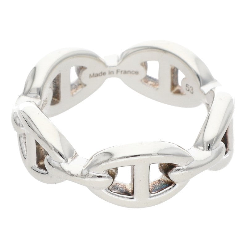 HERMES Chaine d'Ancre Enchainee PM Silver Ring Size ONE SIZE