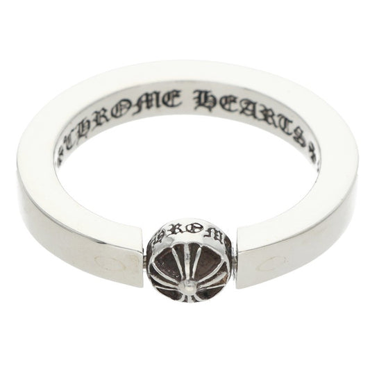 Chrome Hearts BEAD IN BAND Silver Ring Size ONE SIZE