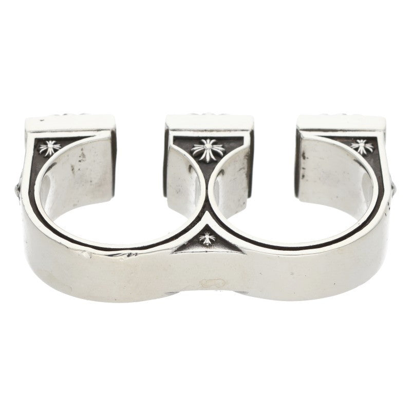 Chrome Hearts BRSS KNCKLS Silver Ring Size JP 22