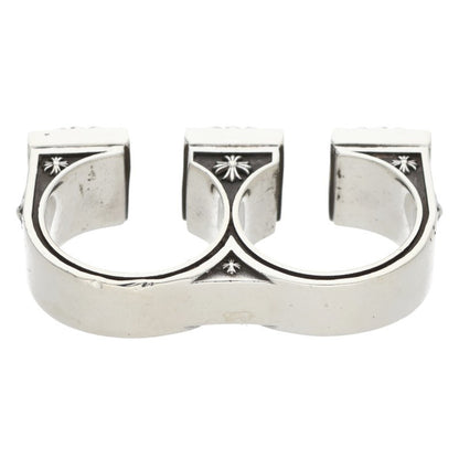 Chrome Hearts BRSS KNCKLS Silver Ring Size JP 22