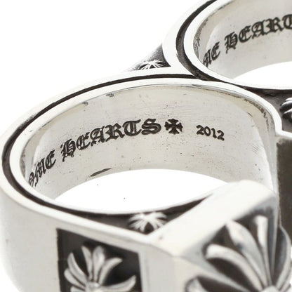Chrome Hearts BRSS KNCKLS Silver Ring Size JP 22