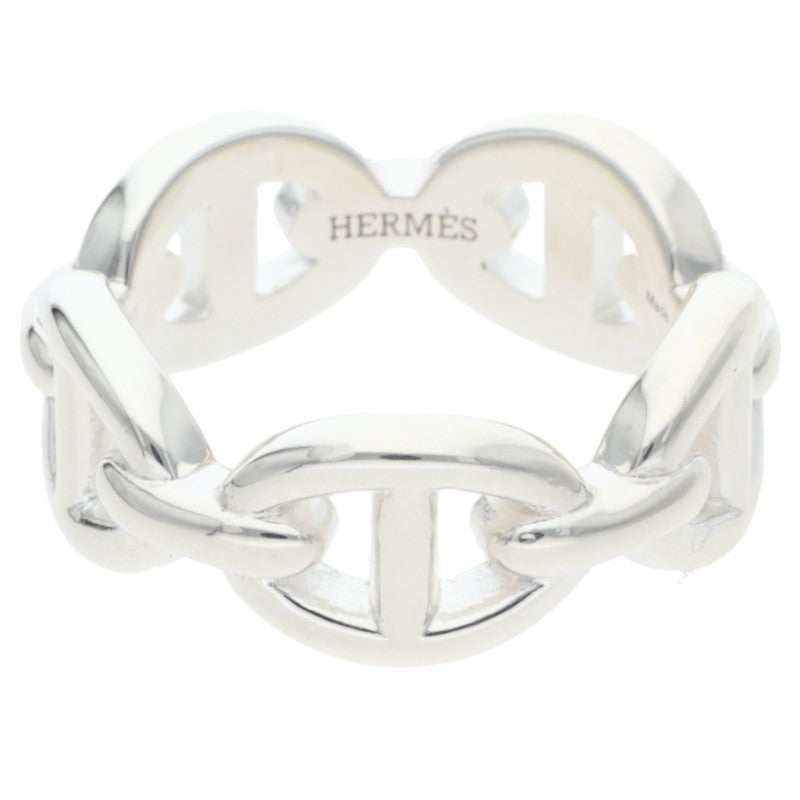 HERMES Chaine d'Ancre Enchainee PM Silver Ring Size ONE SIZE