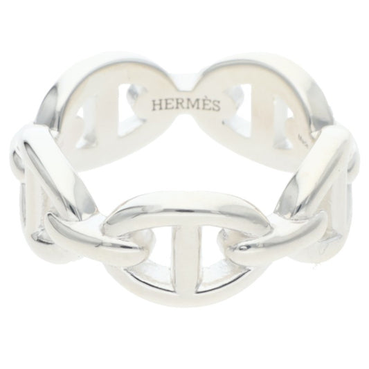 HERMES Chaine d'Ancre Enchainee PM Silver Ring Size ONE SIZE
