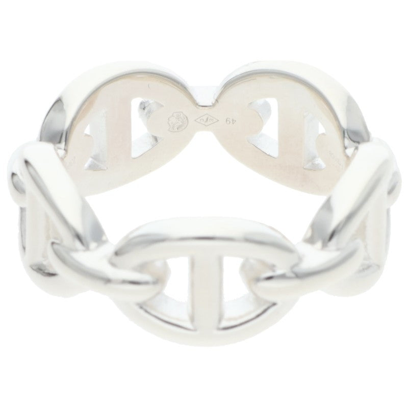 HERMES Chaine d'Ancre Enchainee PM Silver Ring Size ONE SIZE