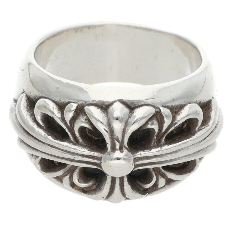 Chrome Hearts FLRL CRS Silver Ring Size ONE SIZE