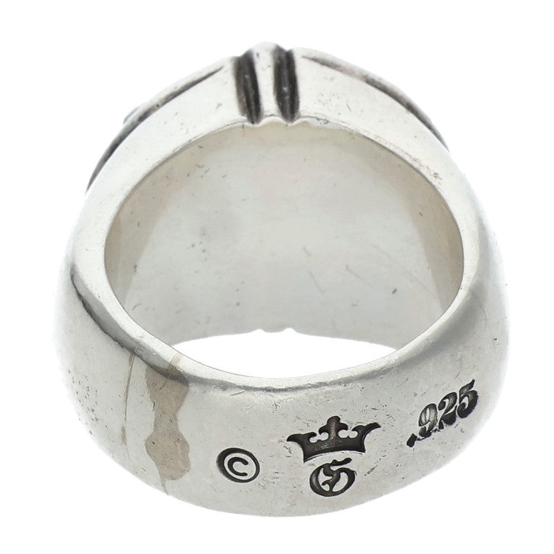 GABOR Holding R-10 Cross Oval Silver Ring Size 15.5