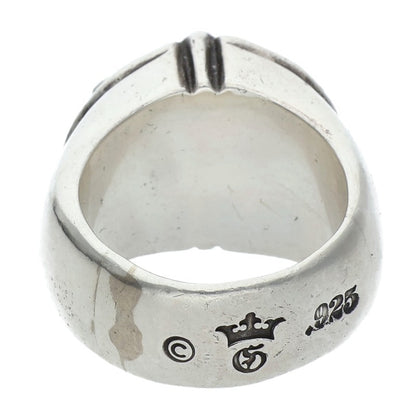 GABOR Holding R-10 Cross Oval Silver Ring Size 15.5