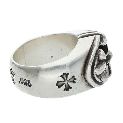 GABOR Holding R-10 Cross Oval Silver Ring Size 15.5