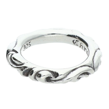 Chrome Hearts SCRL BAND Silver Ring Size ONE SIZE