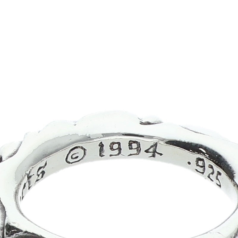 Chrome Hearts SCRL BAND Silver Ring Size ONE SIZE
