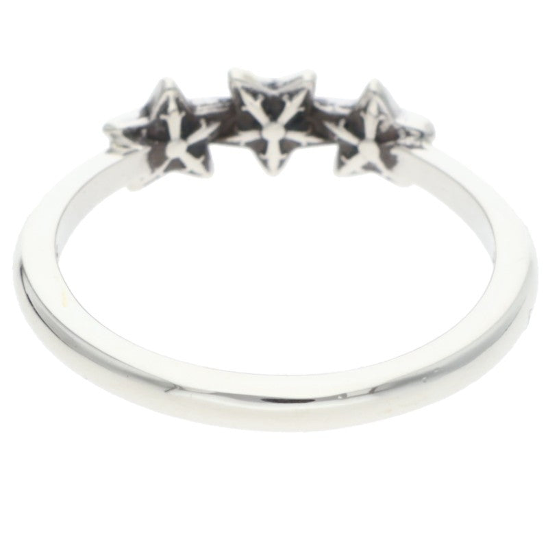 Chrome Hearts BUBBLEGUM 3 STAR Silver Ring Size JP 6