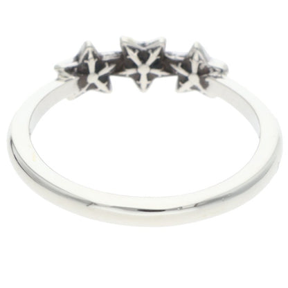 Chrome Hearts BUBBLEGUM 3 STAR Silver Ring Size JP 6