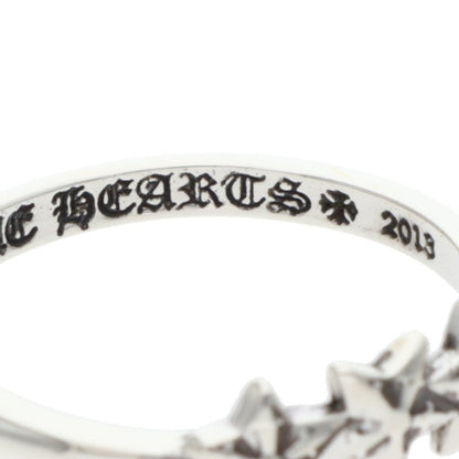 Chrome Hearts BUBBLEGUM 3 STAR Silver Ring Size JP 6