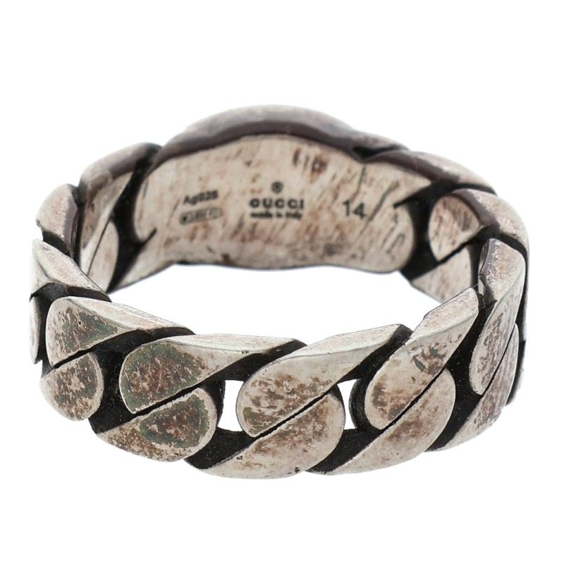 GUCCI Interlocking G Silver Ring Size ONE SIZE