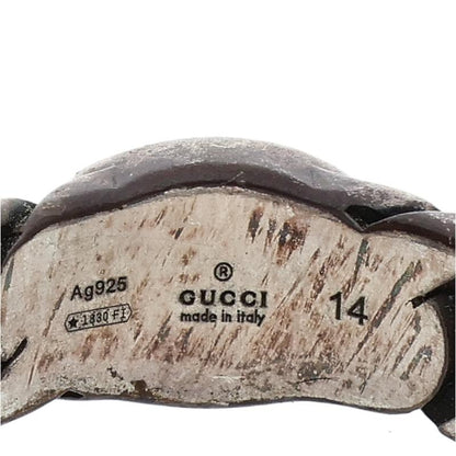GUCCI Interlocking G Silver Ring Size ONE SIZE