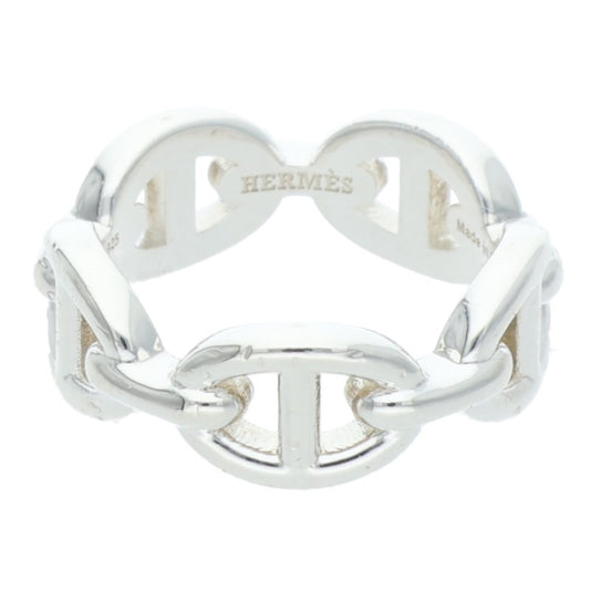HERMES Chaine d'Ancre Enchainee PM Silver Ring Size ONE SIZE