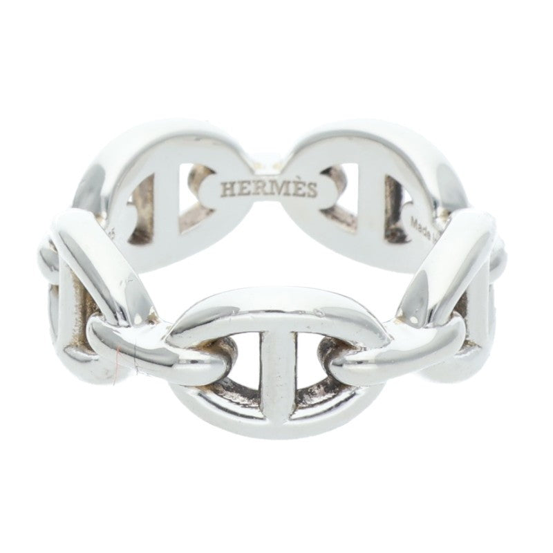 HERMES Chaine d'Ancre Enchainee PM Silver Ring Size ONE SIZE