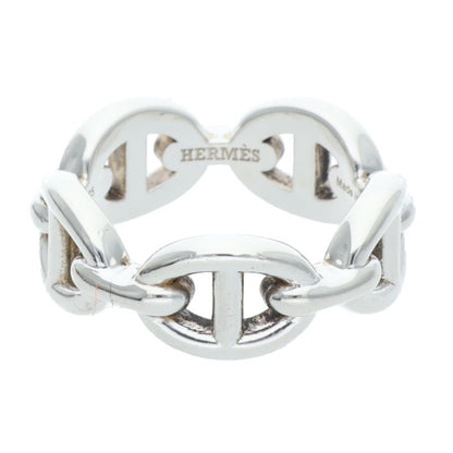 HERMES Chaine d'Ancre Enchainee PM Silver Ring Size ONE SIZE