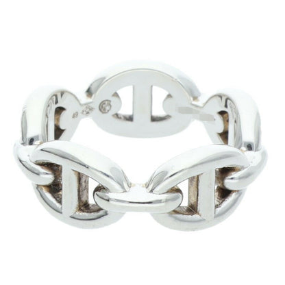 HERMES Chaine d'Ancre Enchainee PM Silver Ring Size ONE SIZE