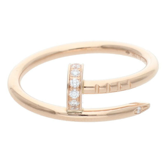 Cartier Juste un Clou SM 18K PG Diamond Ring Size ONE SIZE