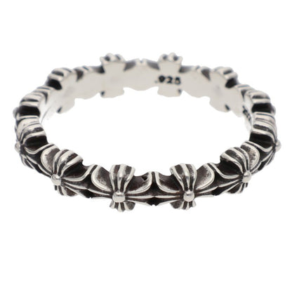 Chrome Hearts TINY E CH PLS BAND Silver Ring Size ONE SIZE