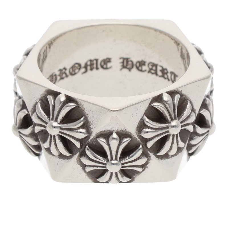 Chrome Hearts PENTAGON CH PLUS Silver Ring Size ONE SIZE