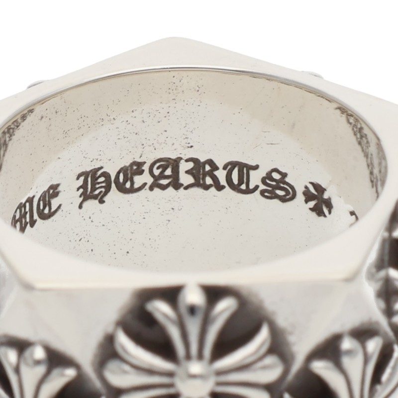 Chrome Hearts PENTAGON CH PLUS Silver Ring Size ONE SIZE