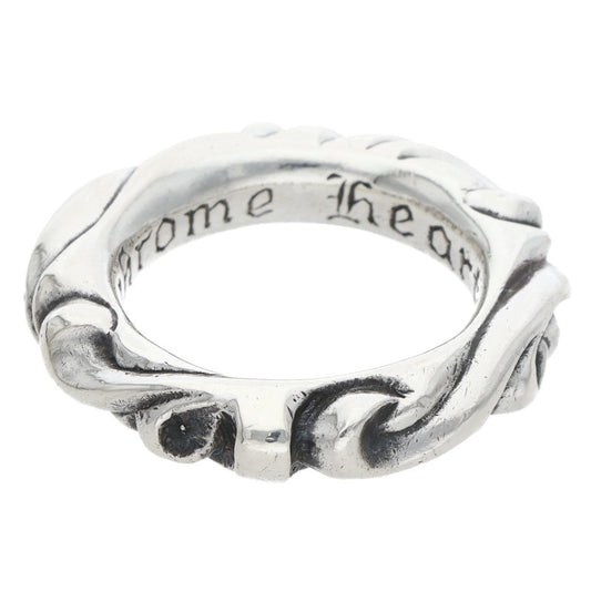 Chrome Hearts SCRL BAND Silver Ring Size ONE SIZE