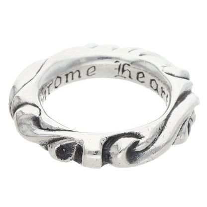 Chrome Hearts SCRL BAND Silver Ring Size JP 8