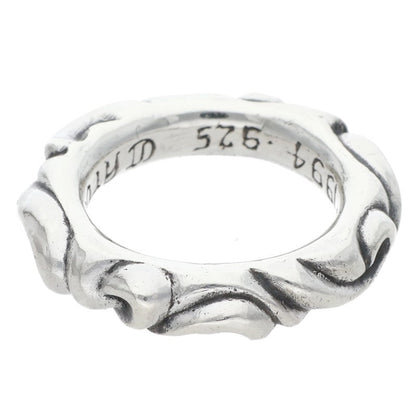 Chrome Hearts SCRL BAND Silver Ring Size JP 8