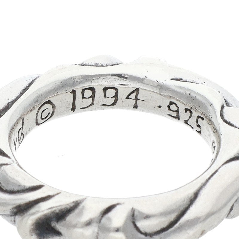 Chrome Hearts SCRL BAND Silver Ring Size JP 8