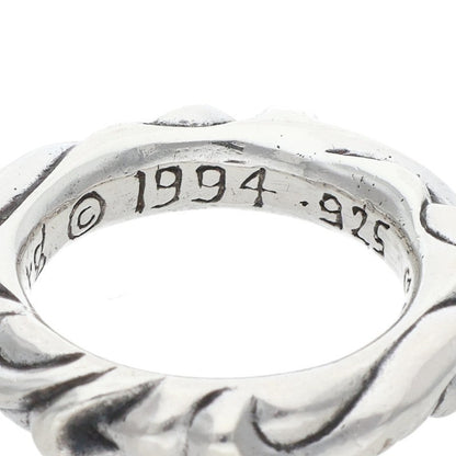Chrome Hearts SCRL BAND Silver Ring Size JP 8