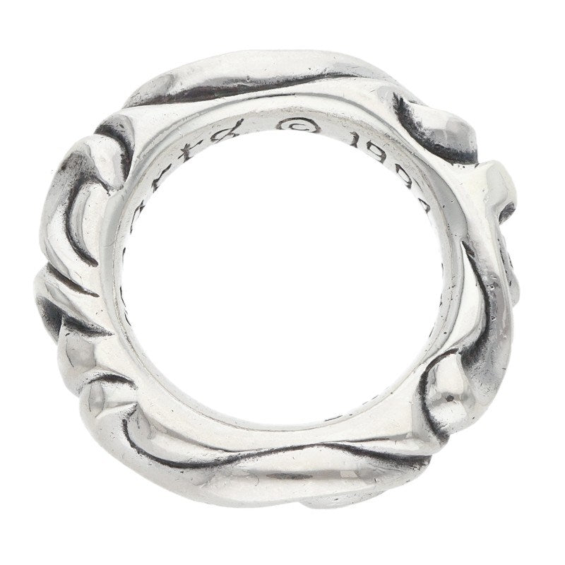 Chrome Hearts SCRL BAND Silver Ring Size JP 8
