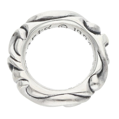 Chrome Hearts SCRL BAND Silver Ring Size JP 8