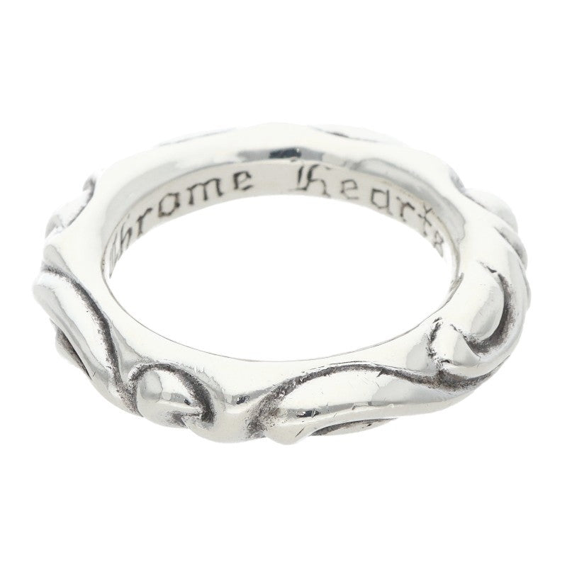 Chrome Hearts SCRL BAND Silver Ring 925 Size ONE SIZE